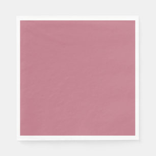Plain solid pastel dusty rose napkin