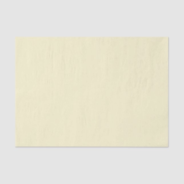 Plain Solid Pastel Yellow Tissue Paper (Front)