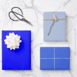 Plain Solid Steel Royal Blue Shades 3 Tones Wrapping Paper Sheet<br><div class="desc">Dive into the essence of sophistication with our Solid Steel Royal Blue Shades Wrapping Paper. This trio of Solid Blue, Light Steel Blue, and Royal Blue hues creates a harmonious blend that speaks volumes. Elevate your gift presentations, making each moment memorable. Unveil the art of giving with a touch of...</div>