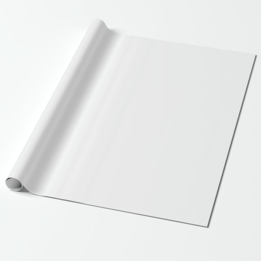 Image of PLAIN SOLID WHITE | WRAPPING PAPER