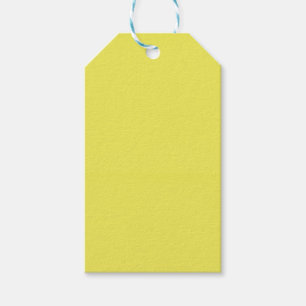 Plain Solid Yellow Gift Tags