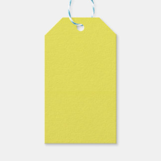 Plain Solid Yellow Gift Tags