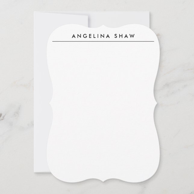 Plain Stylish White Professional Creation Card (Front)