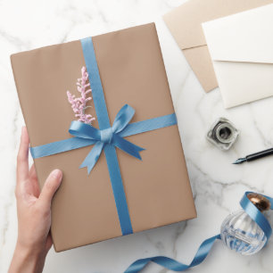 Plain Taupe Tan Colour Shade Tone Wrapping Paper
