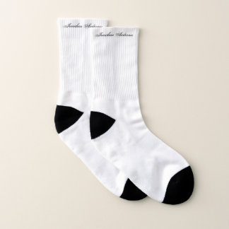 Plain Text Personalised Create Your Own Socks