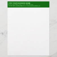 Plain Texts on Monochrome Green Heading of