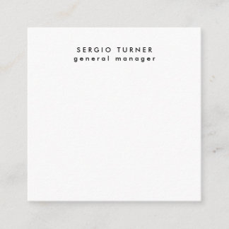 Plain Trendy Minimalist Professional Profile Enclosure Card