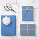 Plain Tufts Lake Shadow Blue Shades 3 Tones Wrapping Paper Sheet<br><div class="desc">Dive into the essence of sophistication with our Plain Tufts Lake Shadow Blue Shades Wrapping Paper. This trio of Tufts Blue, Silver Lake Blue, and Shadow Blue hues creates a harmonious blend that speaks volumes. Elevate your gift presentations, making each moment memorable. Unveil the art of giving with a touch...</div>