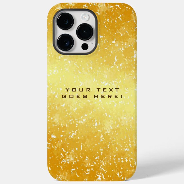 Plain Unique Special Gold Colour Background Case-Mate iPhone Case (Back)