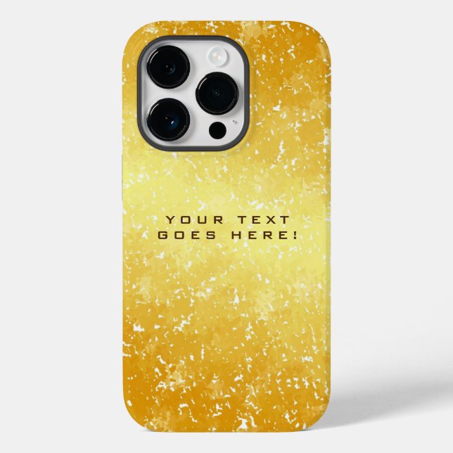Plain Unique Special Gold Colour Background Case-Mate iPhone Case (Back)
