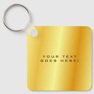 Plain Unique Special Gold Colour Background Key Ring