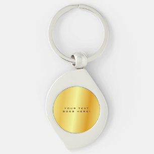 Plain Unique Special Gold Colour Background Key Ring
