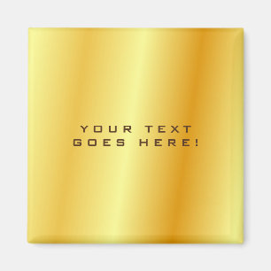 Plain Unique Special Gold Colour Background Magnet