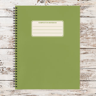 Plain Vintage Color Minimalist Notebook