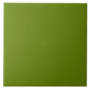 Plain Watermelon Dark Green Tile