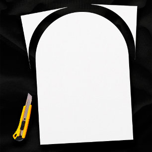 Plain White 18" x 24" Arch Template Blank Wedding Poster