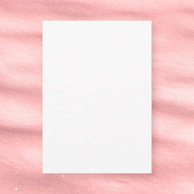 Plain White 3.5" x 5" Matte Blank Birthday Thank You Card (Plain White 3.5" x 5" Matte Blank Birthday Thank You Card)