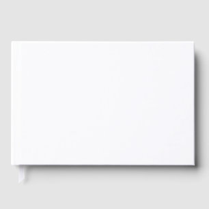 Plain White 9" x 6" Blank Graduation Guest Book