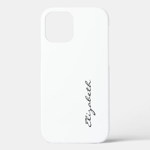 Plain White Background iPhone 12 Pro Case