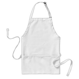 Plain White Background No Image Customise Simple Standard Apron