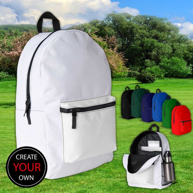 Plain White Backpack, Bag / Customise (Creator Uploaded)