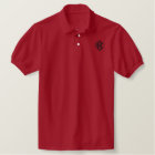 Plain White Classic Polo Shirt Monogram Template