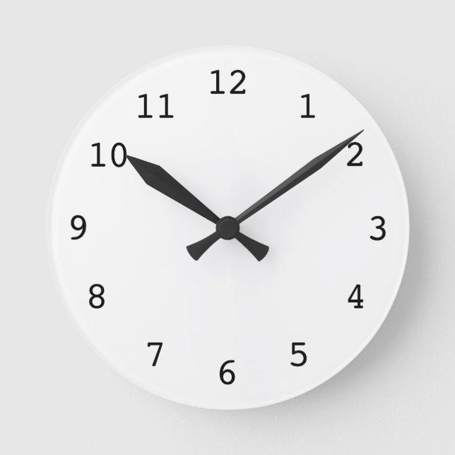 Plain white clock (Front)