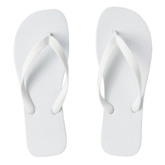 Plain White Flip Flops
