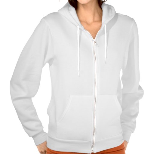 Plain white hoodie fleece for women, ladies | Zazzle