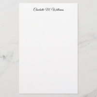 Plain White Minimalist Professional Modern