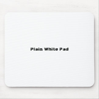 Plain White Pad Mouse Mat