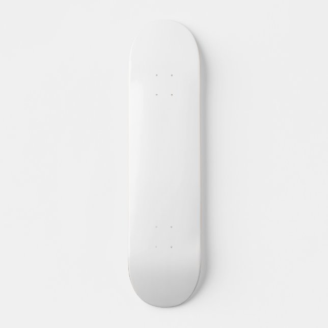 Plain white skateboard (Front)