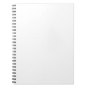 Plain White Spiral Notebook