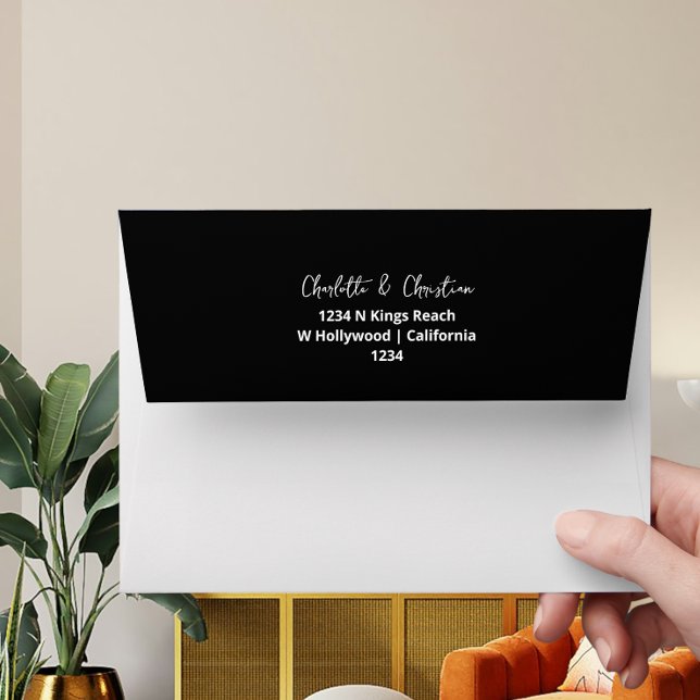 Plain With Return Address Envelope (Plain With Return Address Envelopes from Ricaso.  Part of the Nothing Fancy Just Love wedding suite)