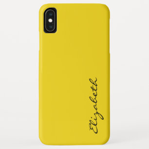 Plain Yellow Background iPhone XS Max Case