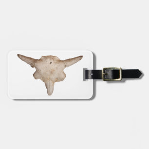 Plains Bison Skull Luggage Tag