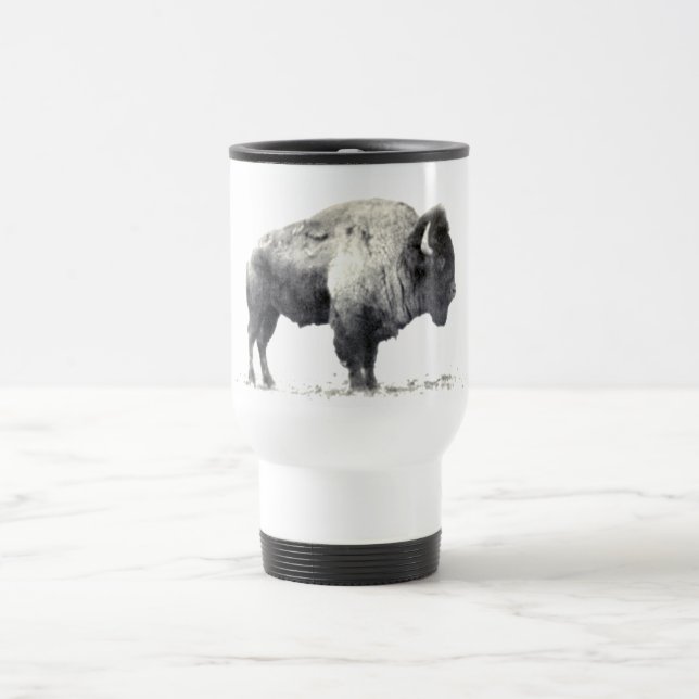 Plains Bison Travel Mug (Center)