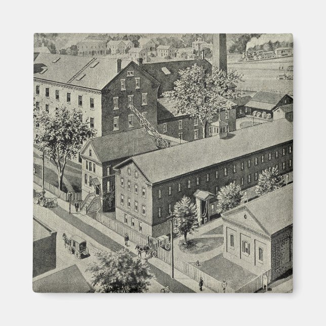 Plainville Connecticut Illustration Magnet (Front)