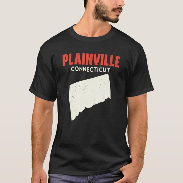 Plainville Connecticut USA State America Travel Co T-Shirt (Front)
