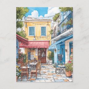 Plaka, Athens Greece Travel Postcard