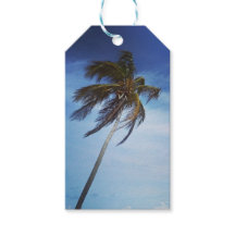 Plam Tree Photo Customisable Gift Tags