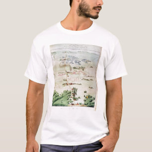 Plan and view of the Battle of Waterloo T-Shirt