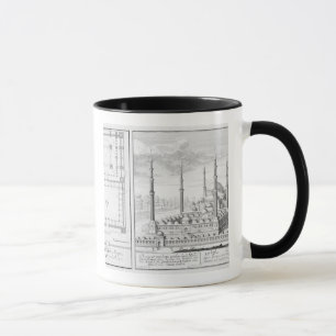 Plan and View of the Blue Mosque (1609-16), built Mug