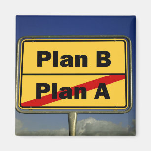 Plan B Postcard Magnet