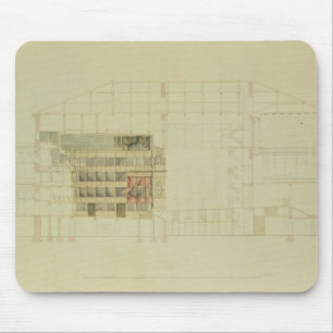 Plan for the Dresden Royal Theatre, c.1838 Mouse Mat