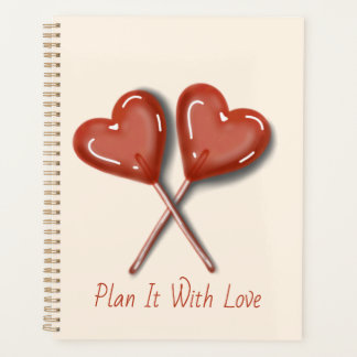 Plan It With Love Heart Lollipop Planner