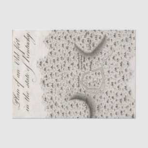 Plan of an Old Fort in the state of Kentucky Tissue Paper