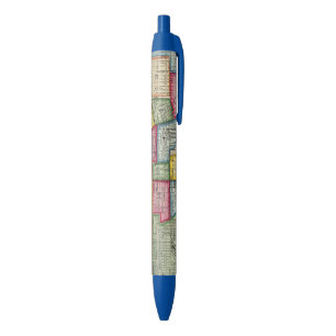 Plan Of Baltimore Black Ink Pen