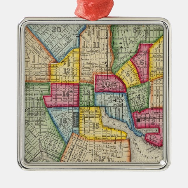 Plan Of Baltimore Metal Tree Decoration (Front)