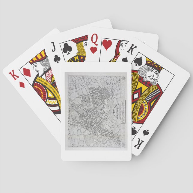 Plan of Birmingham, 1731, published 1789 (engravin Playing Cards (Back)
